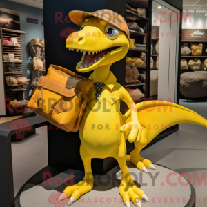Gul Dimorphodon maskot...