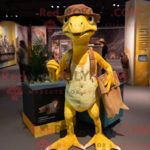 Gul Dimorphodon maskot...