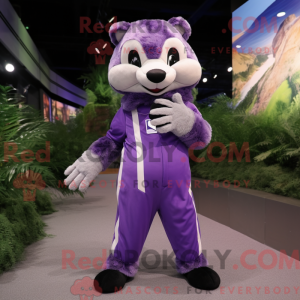 Lavender Badger mascot...