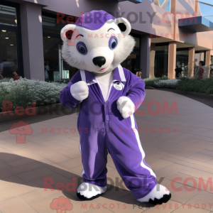 Lavender Badger mascot...