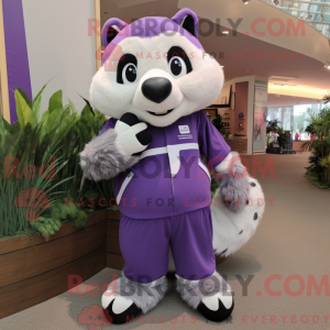 Lavender Badger mascot...