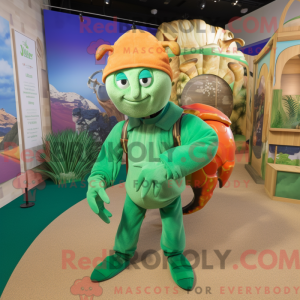 Green Hermit Crab mascot...