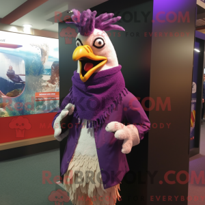Lilla hane maskot kostume...