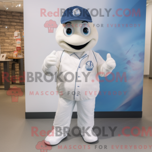 White Ice mascot costume...