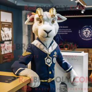 Navy Goat mascot costume...