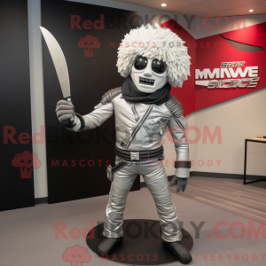 Silver Knife Thrower mascot...