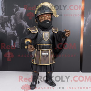 Black Roman Soldier mascot...