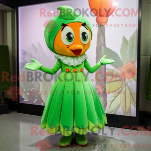 Green Mandarin mascot...