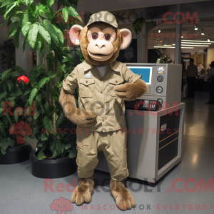 Postava maskota Tan Monkey...