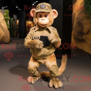 Tan Monkey Maskottchen...