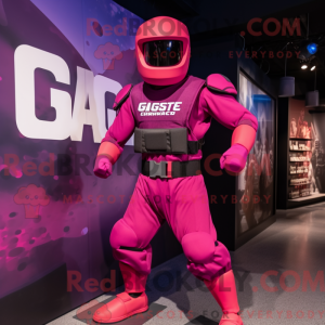 Magenta Gi Joe mascot...