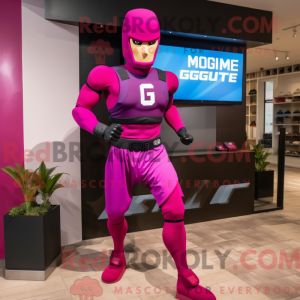 Magenta Gi Joe mascot...