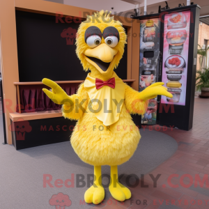Personaggio mascotte giallo...