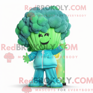 Cyan Broccoli mascot...