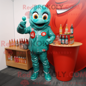 Teal Bottle Of Ketchup...