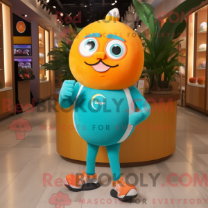 Turquoise Grapefruit mascot...