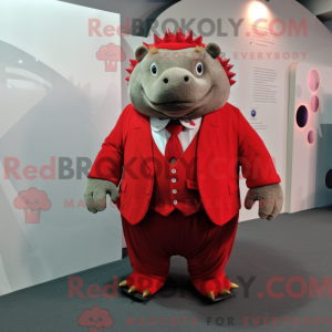 Red Glyptodon mascot...