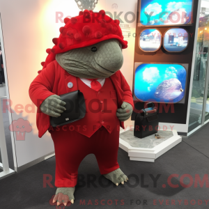 Red Glyptodon mascot...