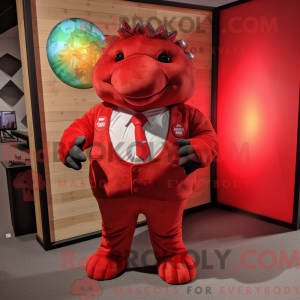 Red Glyptodon mascot...