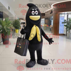 Black Baa mascot costume...