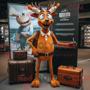 Rust Gazelle mascot costume...