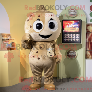Tan Pepper maskot kostume...