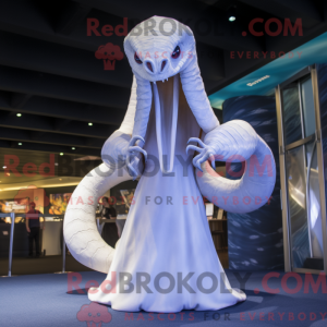 White Hydra mascot costume...