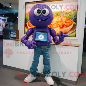 Purple Crab Cakes mascot...