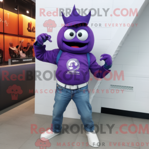 Purple Crab Cakes mascot...