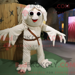 White Spider mascot costume...