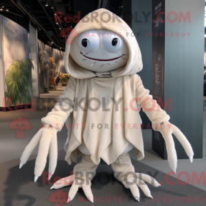 White Spider mascot costume...