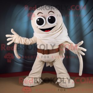 White Spider mascot costume...