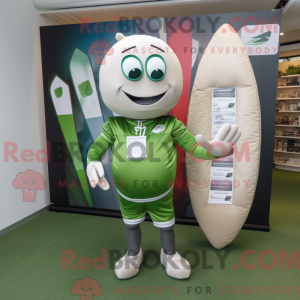 Silver Green Bean mascot...