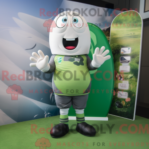 Silver Green Bean mascot...