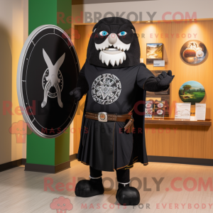 Black Celtic Shield mascot...