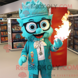 Turkis Fire Eater maskot...