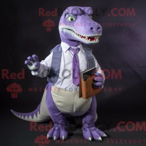Lavendel Allosaurus maskot...