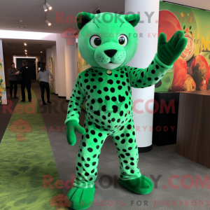 Green Leopard mascot...