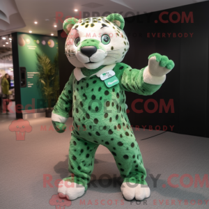 Green Leopard mascot...