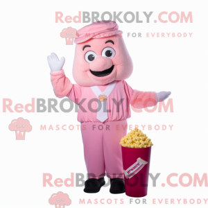 Pink Pop Corn mascot...