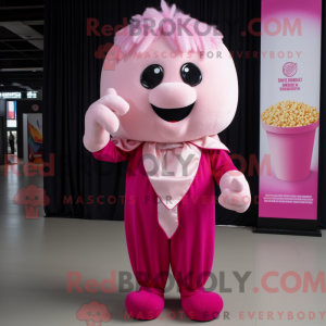 Pink Pop Corn maskot...