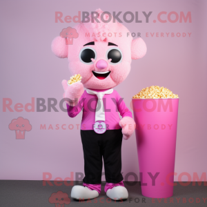 Pink Pop Corn maskot...