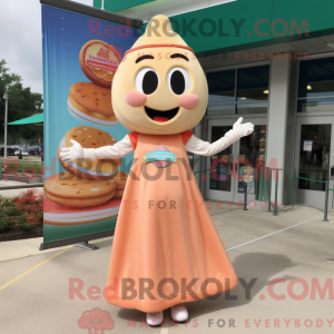 Peach Bagels mascot costume...