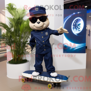 Navy Skateboard maskot...