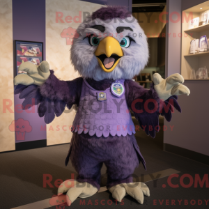 Lavender Eagle mascot...