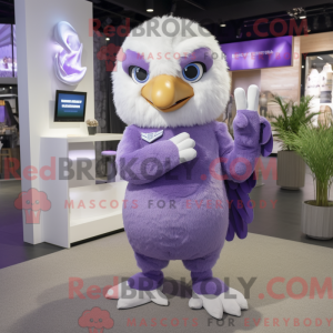 Lavender Eagle mascot...