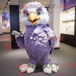 Lavender Eagle mascot...