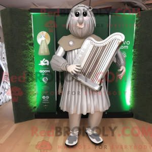 Sølv Celtic Harpe maskot...