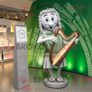 Sølv Celtic Harpe maskot...