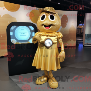 Gold Bagels mascot costume...
